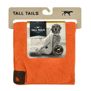 Tall T - Orange Pet Cape Towel